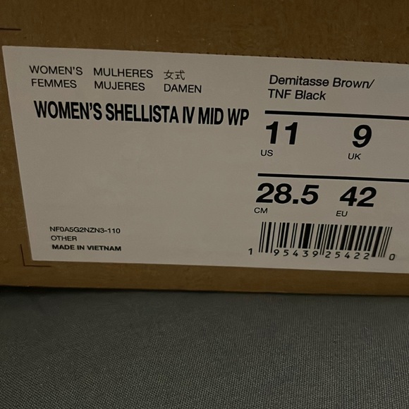 THE NORTH FACE Shellista IV Mid Waterproof Insulated Boot Leather Fur Trim Sz 11 - Picture 15 of 15